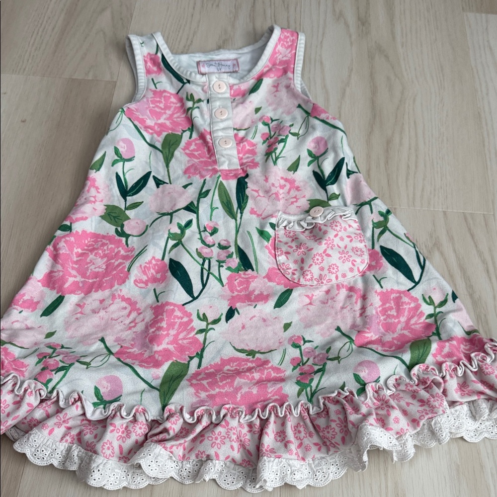 SweetHoney Pink Floral Kids Nightgown